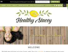Tablet Screenshot of healthystacey.com